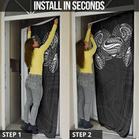 Super Samoan Traditional Tribal Art Tattoos Door Cover Black Color LT03 - Polynesian Pride