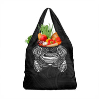 Super Samoan Traditional Tribal Art Tattoos Grocery Bag Black Color LT03 1-pack One Size Black - Polynesian Pride
