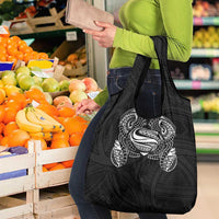 Super Samoan Traditional Tribal Art Tattoos Grocery Bag Black Color LT03 - Polynesian Pride