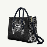 Super Samoan Traditional Tribal Art Tattoos Leather Bag Black Color - Polynesian Pride