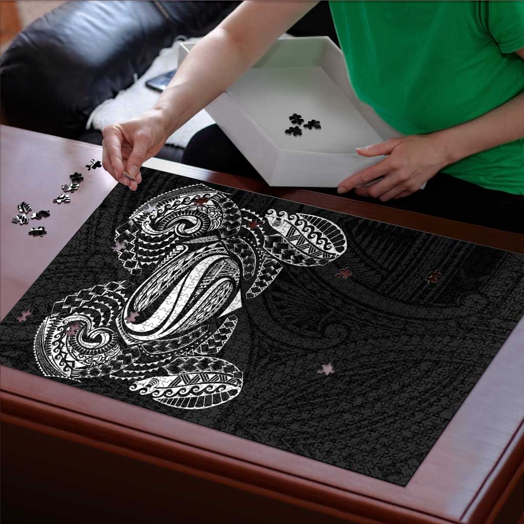 Super Samoan Traditional Tribal Art Tattoos Puzzle Black Color LT03 - Polynesian Pride