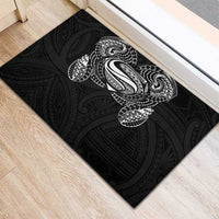 Super Samoan Traditional Tribal Art Tattoos Rubber Doormat Black Color LT03 - Polynesian Pride