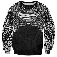 Super Samoan Traditional Tribal Art Tattoos Sweatshirt Black Color LT03 Unisex Black - Polynesian Pride