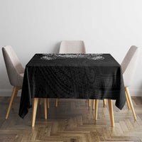 Super Samoan Traditional Tribal Art Tattoos Tablecloth Black Color LT03 - Polynesian Pride