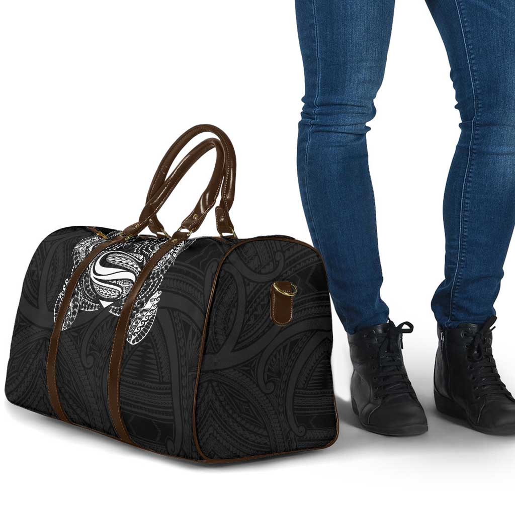 Super Samoan Traditional Tribal Art Tattoos Travel Bag Black Color - Polynesian Pride