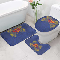 Super Samoan Traditional Tribal Art Tattoos Bathroom Set Blue Color LT03 - Polynesian Pride