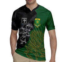 Custom Aotearoa South Africa Rugby Freedom Cup Rugby Jersey Kiwi Warriors Haka with King Protea Symbol LT03 - Polynesian Pride