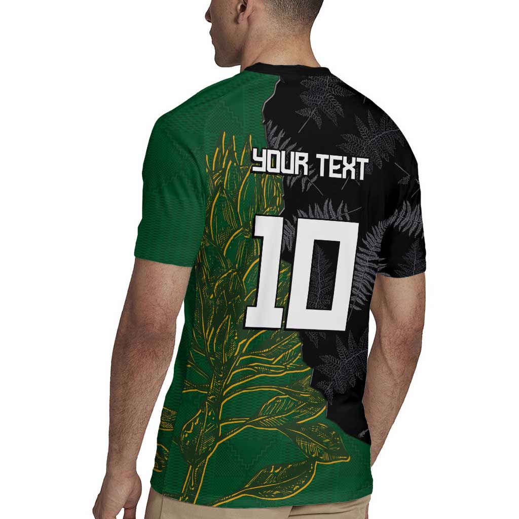 Custom Aotearoa South Africa Rugby Freedom Cup Rugby Jersey Kiwi Warriors Haka with King Protea Symbol LT03 - Polynesian Pride