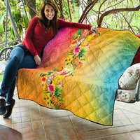 Hawaiian Tropical Fruits and Plants Quilt Kakau Pattern Summer Vibe