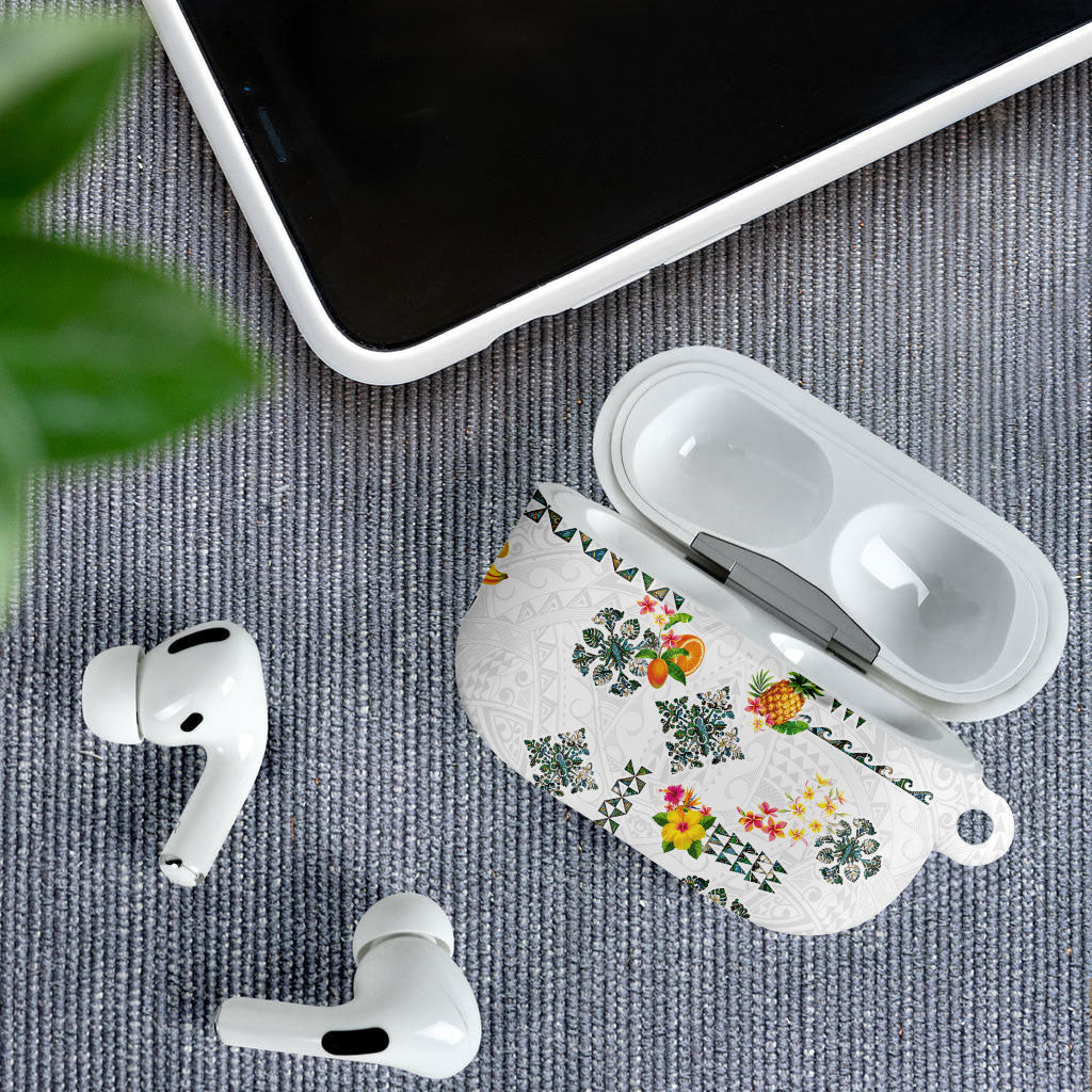 Hawaiian Quilts AirPods Case Tropical Fruits and Plants