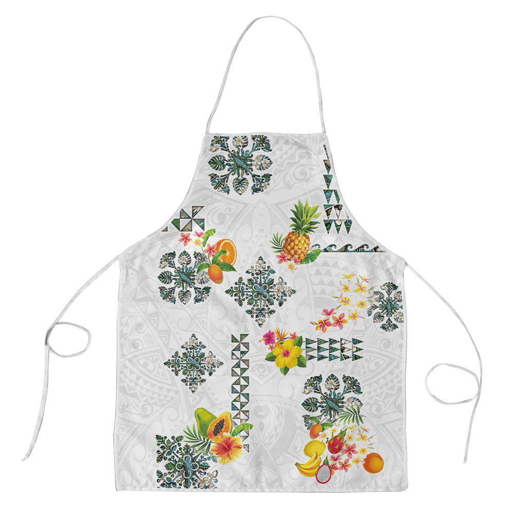 Hawaiian Quilts Apron Tropical Fruits and Plants