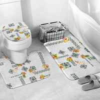 Hawaiian Quilts Bathroom Set Tropical Fruits and Plants