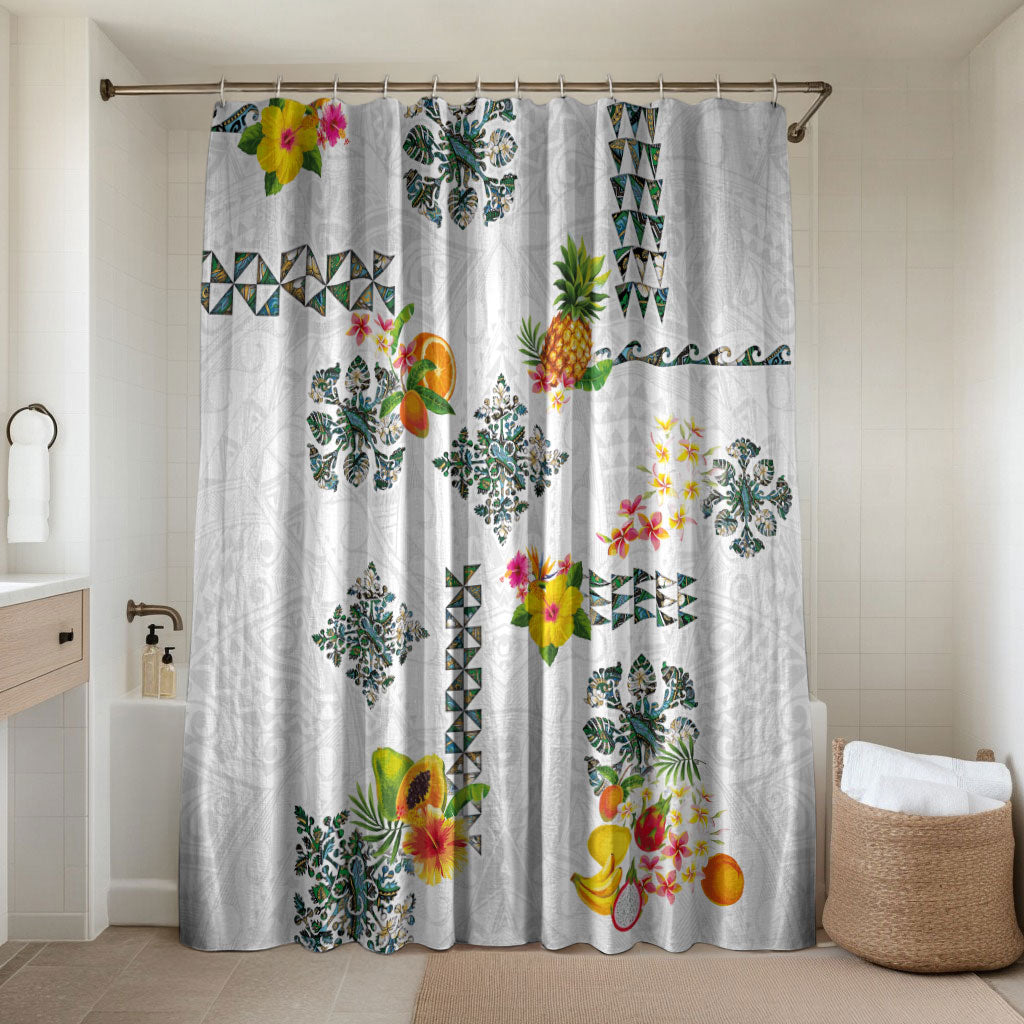 Hawaiian Quilts Bathroom Set Tropical Fruits and Plants