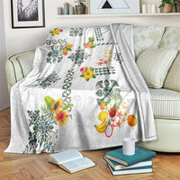 Hawaiian Quilts Blanket Tropical Fruits and Plants