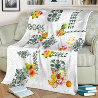 Hawaiian Quilts Blanket Tropical Fruits and Plants