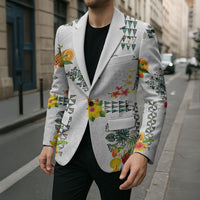 Hawaiian Quilts Blazer Tropical Fruits and Plants