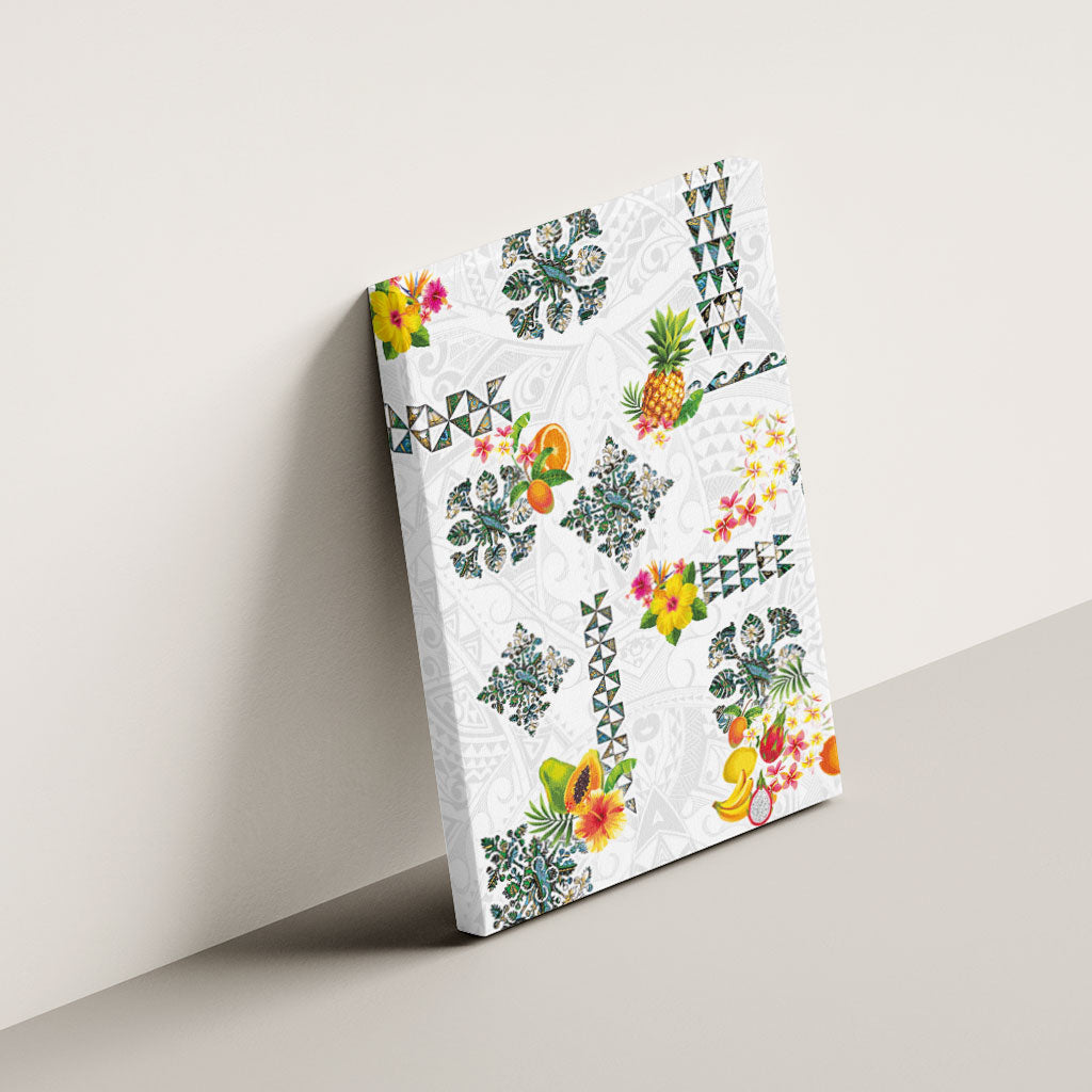 Hawaiian Quilts Canvas Wall Art Tropical Fruits and Plants