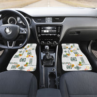 Hawaiian Quilts Car Mats Tropical Fruits and Plants