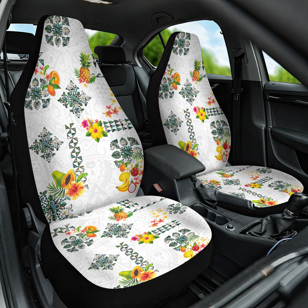 Hawaiian Quilts Car Seat Cover Tropical Fruits and Plants