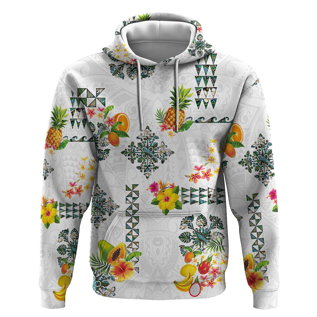 Hawaiian Quilts Hoodie Tropical Fruits and Plants