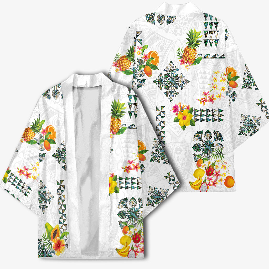 Hawaiian Quilts Kimono Tropical Fruits and Plants