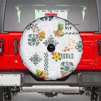 Hawaiian Quilts Spare Tire Cover Tropical Fruits and Plants