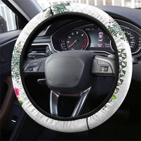 Hawaiian Quilts Steering Wheel Cover Tropical Fruits and Plants