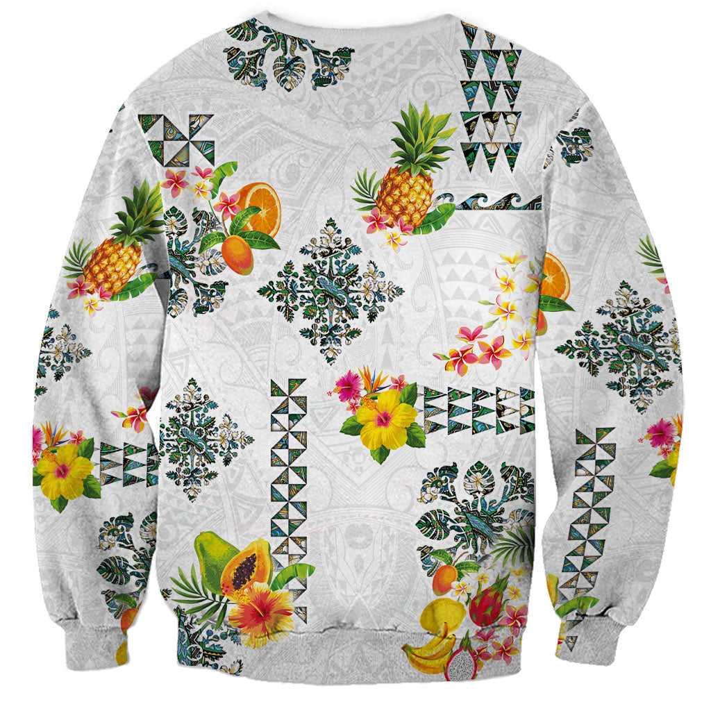 Hawaiian Quilts Sweatshirt Tropical Fruits and Plants