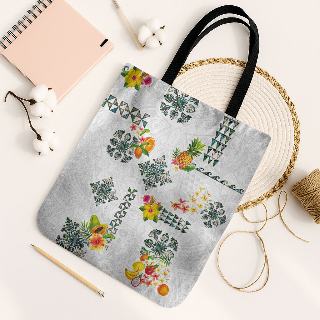 Hawaiian Quilts Tote Bag Tropical Fruits and Plants