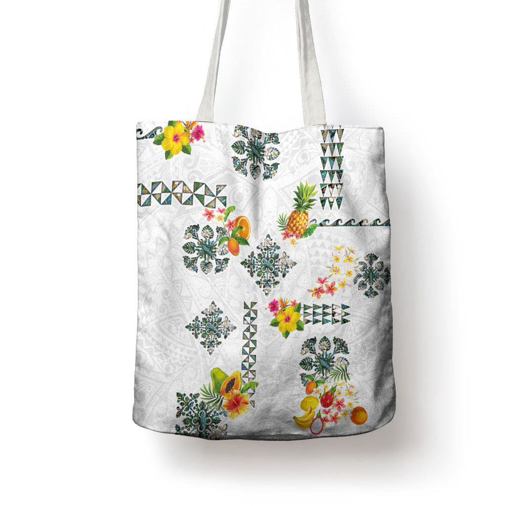 Hawaiian Quilts Tote Bag Tropical Fruits and Plants