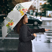 Hawaiian Quilts Umbrella Tropical Fruits and Plants