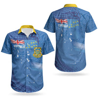 Tuvalu Heritage Couples Matching Long Sleeve Bodycon Dress and Hawaiian Shirt Map of the Islands and Polynesia Pattern LT03 - Polynesian Pride
