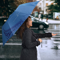 Tuvalu Heritage Umbrella Map of the Islands and Polynesia Pattern