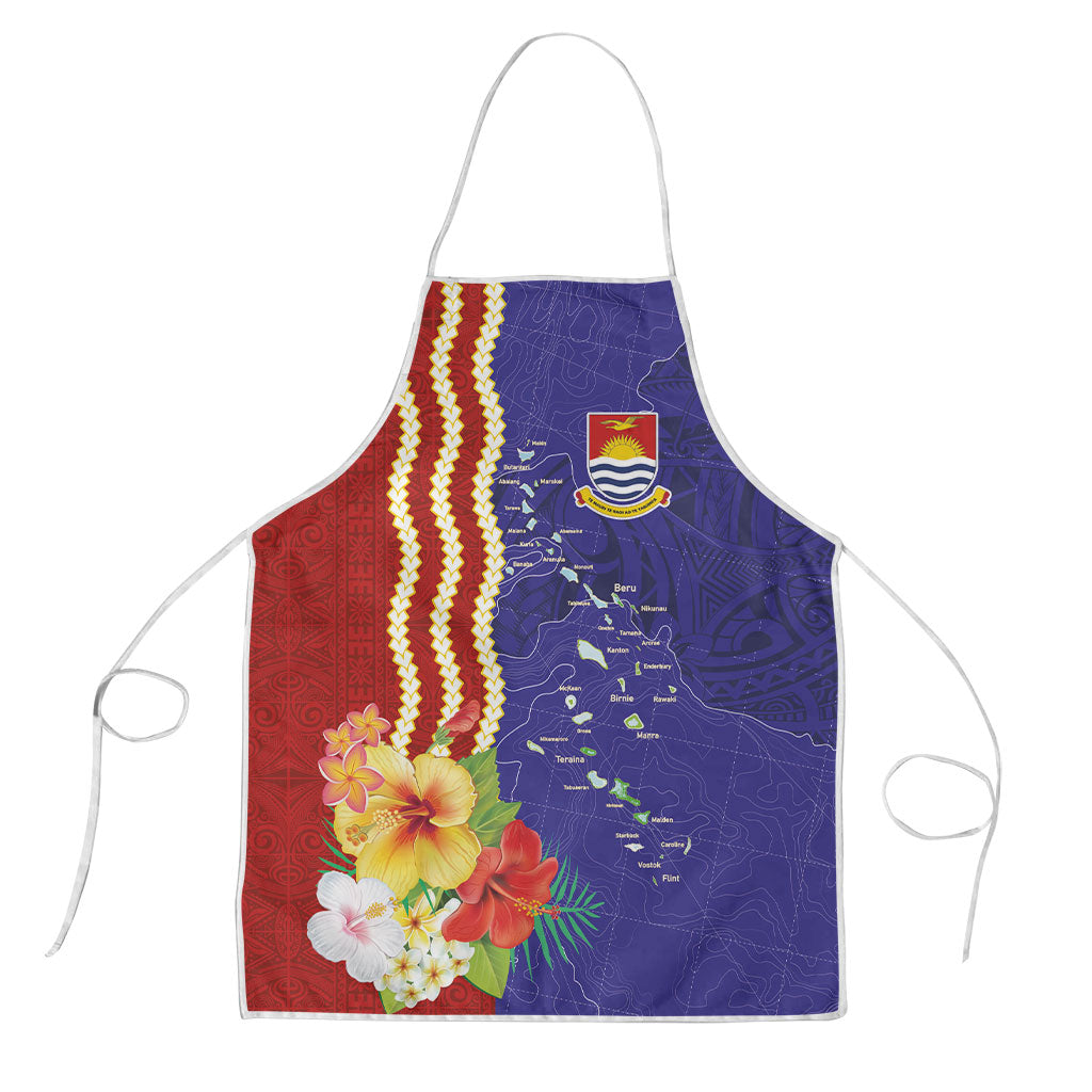 Kiribati Heritage Apron Map of the Islands and Polynesia Pattern