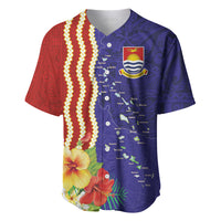 Kiribati Heritage Baseball Jersey Map of the Islands and Polynesia Pattern
