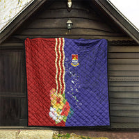 Kiribati Heritage Quilt Map of the Islands and Polynesia Pattern