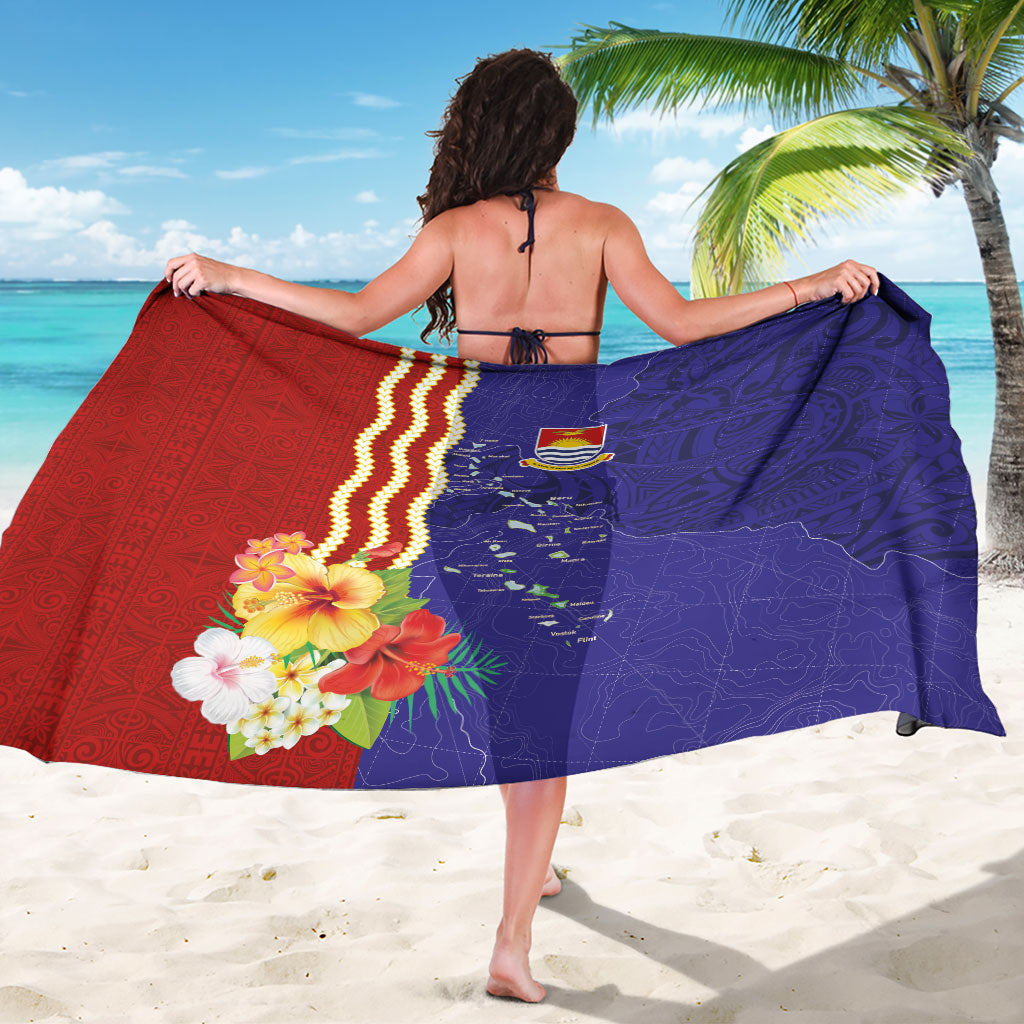 Kiribati Heritage Sarong Map of the Islands and Polynesia Pattern