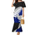 Aotearoa New Zealand Mermaid Dress Silver Fern Kiwi Bird and NZ Map with Maori Tribal Blue Style LT03 Women Blue - Polynesian Pride