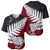 Aotearoa New Zealand Baseball Jersey Silver Fern Kiwi Bird and NZ Map with Maori Tribal Red Style LT03 - Polynesian Pride