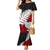 Aotearoa New Zealand Mermaid Dress Silver Fern Kiwi Bird and NZ Map with Maori Tribal Red Style LT03 Women Pink - Polynesian Pride