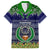 Pohnpei State Christmas Family Matching Long Sleeve Bodycon Dress and Hawaiian Shirt Coat of Arms Beautiful Merry Xmas Snowflake LT03 Dad's Shirt - Short Sleeve Blue - Polynesian Pride