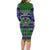 Pohnpei State Christmas Family Matching Long Sleeve Bodycon Dress and Hawaiian Shirt Coat of Arms Beautiful Merry Xmas Snowflake LT03 - Polynesian Pride