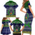 Pohnpei State Christmas Family Matching Short Sleeve Bodycon Dress and Hawaiian Shirt Coat of Arms Beautiful Merry Xmas Snowflake LT03 - Polynesian Pride