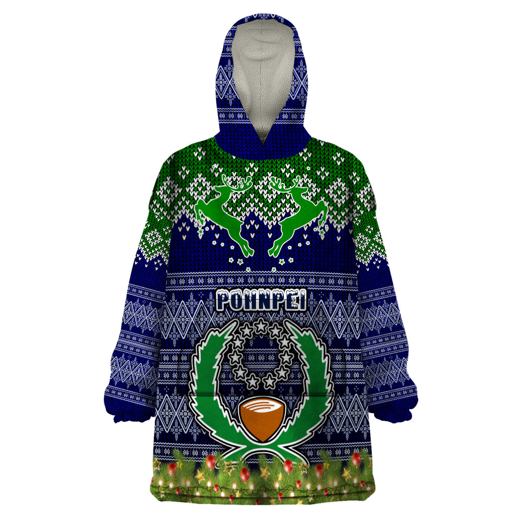 pohnpei-state-christmas-wearable-blanket-hoodie-coat-of-arms-beautiful-merry-xmas-snowflake