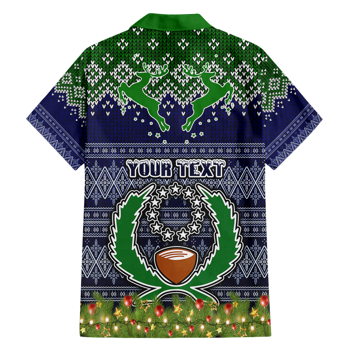 personalised-pohnpei-state-christmas-family-matching-tank-maxi-dress-and-hawaiian-shirt-coat-of-arms-beautiful-merry-xmas-snowflake