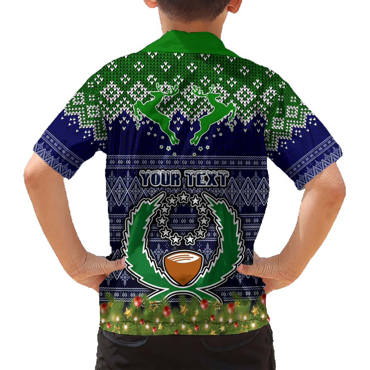 Personalised Pohnpei State Christmas Hawaiian Shirt Coat of Arms Beautiful Merry Xmas Snowflake LT03 - Polynesian Pride