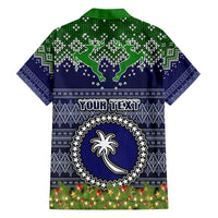 personalised-chuuk-state-christmas-family-matching-off-shoulder-maxi-dress-and-hawaiian-shirt-coat-of-arms-beautiful-merry-xmas-snowflake