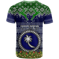 Personalised Chuuk State Christmas T Shirt Coat of Arms Beautiful Merry Xmas Snowflake LT03 - Polynesian Pride