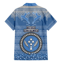 Kosrae Christmas Family Matching Mermaid Dress and Hawaiian Shirt Coat of Arms Beautiful Merry Xmas Snowflake LT03 - Polynesian Pride