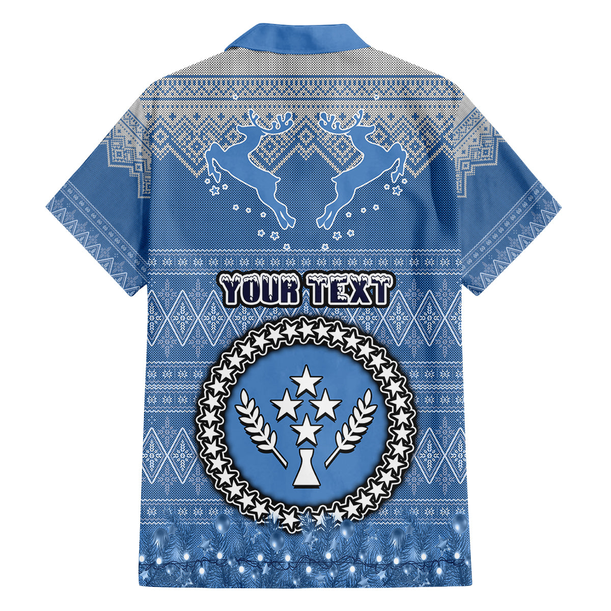 personalised-kosrae-christmas-family-matching-tank-maxi-dress-and-hawaiian-shirt-coat-of-arms-beautiful-merry-xmas-snowflake